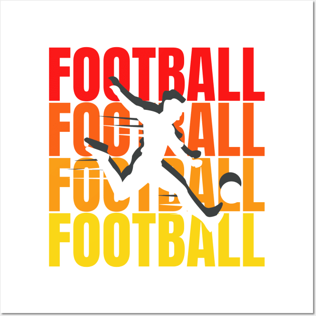 football typographic Wall Art by LhewyStoreDigitalArt